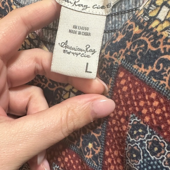 American Rag Multi-Colored Aztec Sleeveless Maxi - Picture 2 of 3